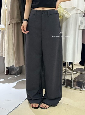 【LIMO】秋上新！简约老钱一字袋设计微弯刀直筒西裤休闲裤5826