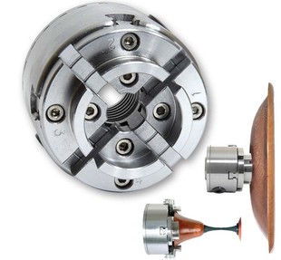 jaw 5寸夹盘4 chuck 自定心四爪木工卡盘KP96夹持外撑圆爪KP125