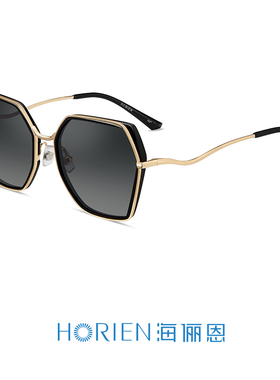 海俪恩新款女太阳镜韩版潮时尚街拍圆脸大脸墨镜N6718偏光开车镜