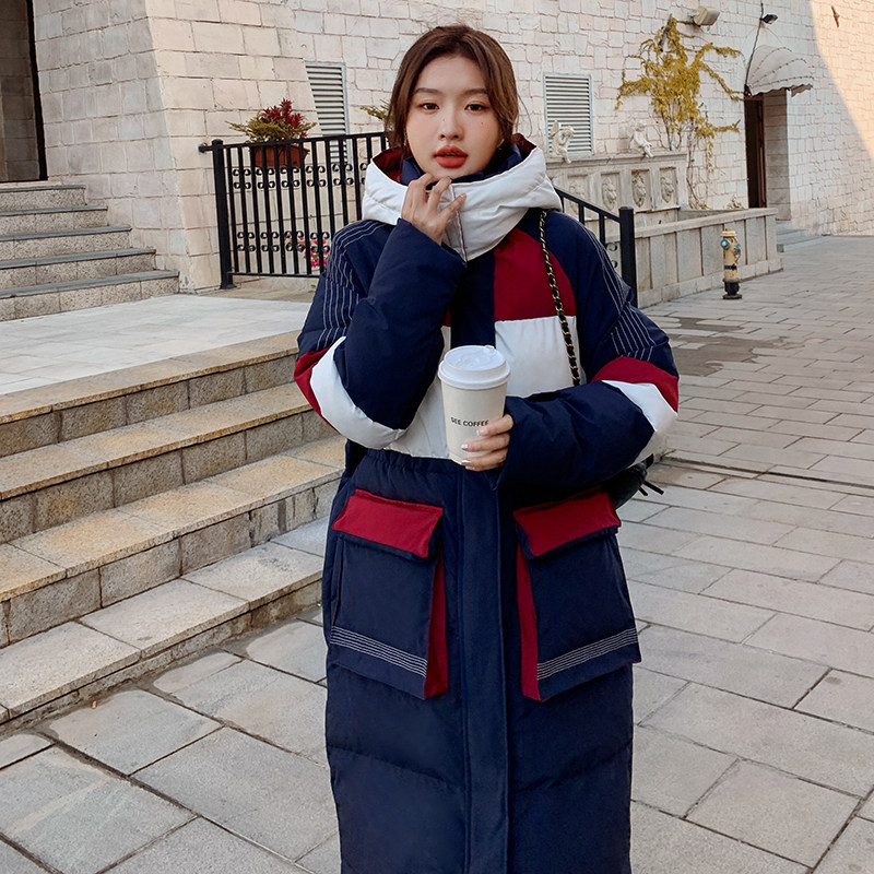 冬季新款撞色拼接加厚服287-F2257-P185-K268，女装棉衣/棉服，浙宝287