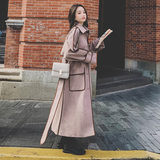 现货韩版包边毛呢气质中长款287-F892-P170-K248，女装毛呢外套，浙宝287
