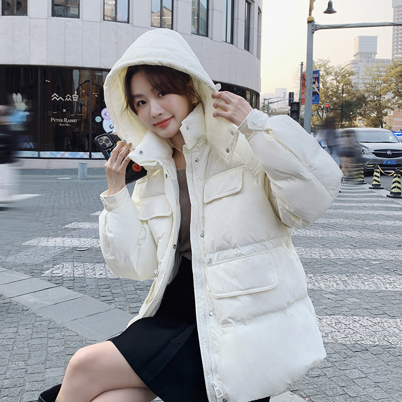 冬季新款！中长款显瘦减龄连帽羽绒服287-F8801-P210-K318-50图片