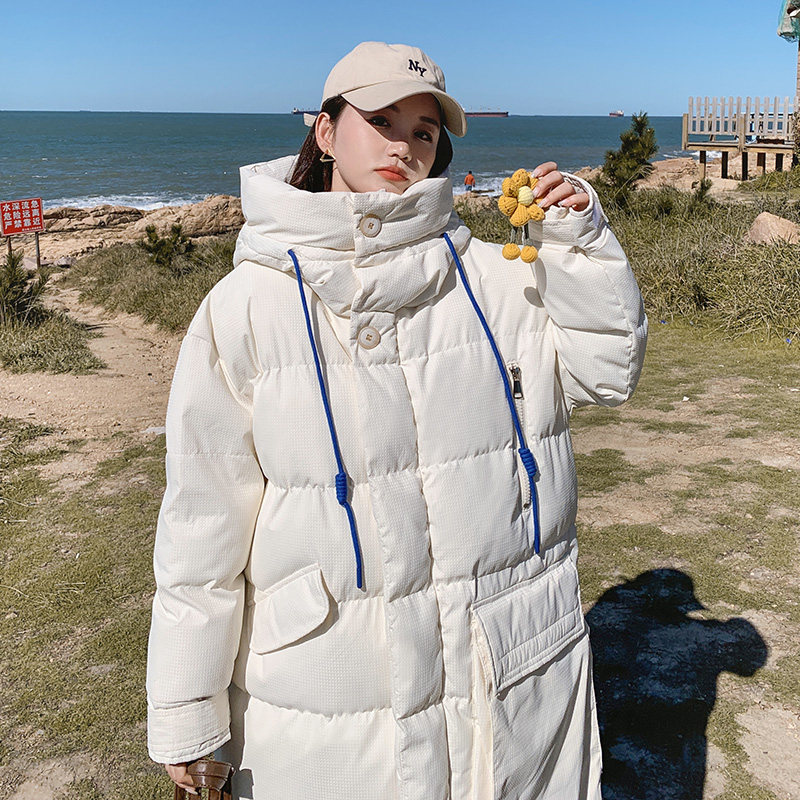 冬季新款送你一朵小黄花学院风大口袋订花服287-F2258-P195-K，女装棉衣/棉服，浙宝287