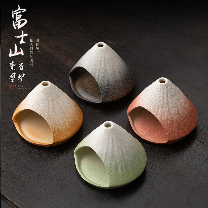 新款富士山熏香壁炉雪松