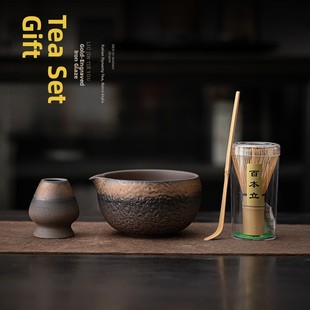 工具覆古铁釉宋代茶具100条抹茶装置抹茶站立镀金点日本茶碗