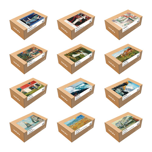 Kibifufumini梵高拼图玩具