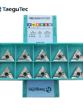 特固克三角开槽数控车刀片CT3000金属陶瓷TNMG160404R/L-VF FS槽