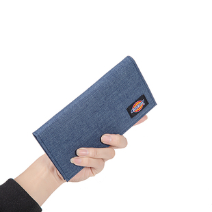 Dickies折叠大钱包经典复古涤纶多卡位西服夹卡包驾驶证包情侣款