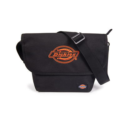 Dickies 绣花LOGO款工装包盖式提花背带邮差包单肩斜挎包男女同款