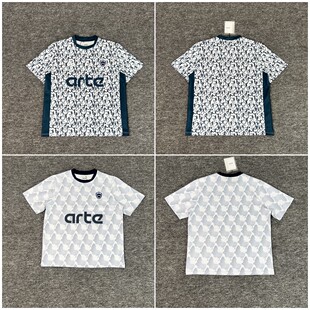 男女高街满印刺绣徽章休闲运动球衣短袖 jersey夏季 T恤 sport ARTE