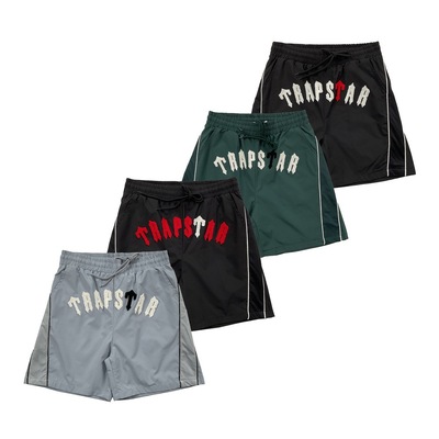 潮牌毛巾绣字母宽松休闲运动短裤