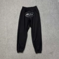 810 Black Printed Black Trousers