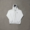 206 Gray Small Embroidered Zipper Jacket
