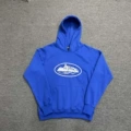 910 Color Blue Hooded Sweatshirt