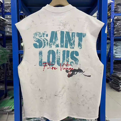 SSSAINTLOUIS美潮破坏背心