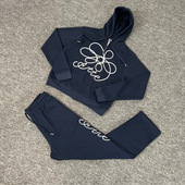 flower zip up美式 Arte 小众花朵拉链潮流情侣街头流行卫裤 外套