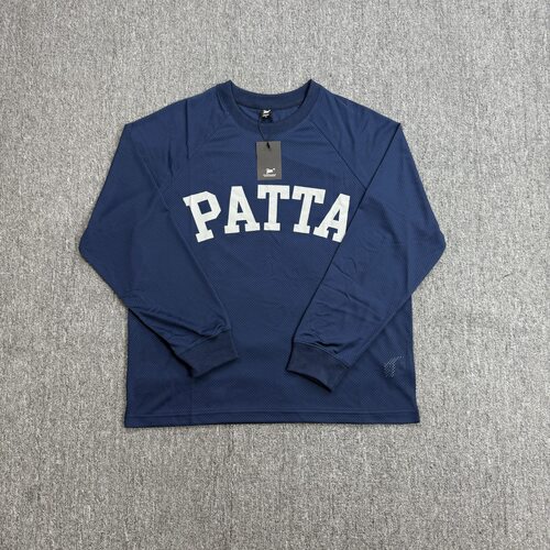 Patta简约字母印花宽松网眼T恤