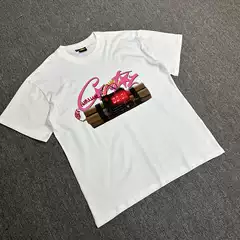 Meichao Corteiz Alcatraz No Time 4 Luv Loose Casual Summer Unisex Trendy Short-Sleeve T-Shirt