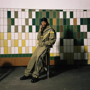 corteiz反光字母印花立领拉链外套长裤休闲两件套男女运动套装 潮