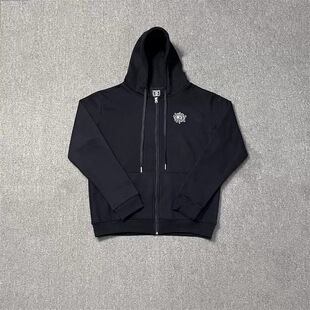 2025ADWYSD 刺绣太阳卷logo男女开衫外套美式休闲加绒连帽拉链卫