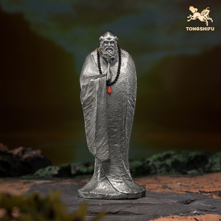 家居装 客厅桌面白铜禅意摆件 饰工艺品 达摩祖师 铜师傅