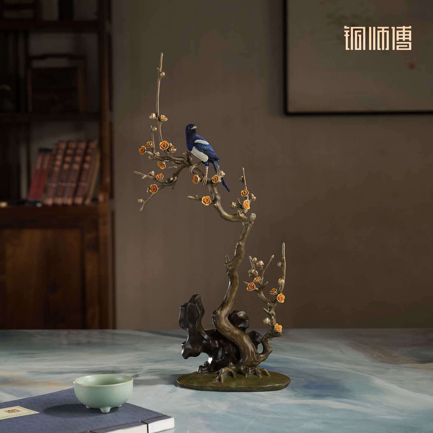 铜师傅《喜至家门》摆件图片
