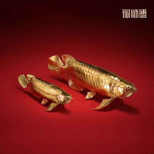 铜师傅《金龙鱼》铜摆件
