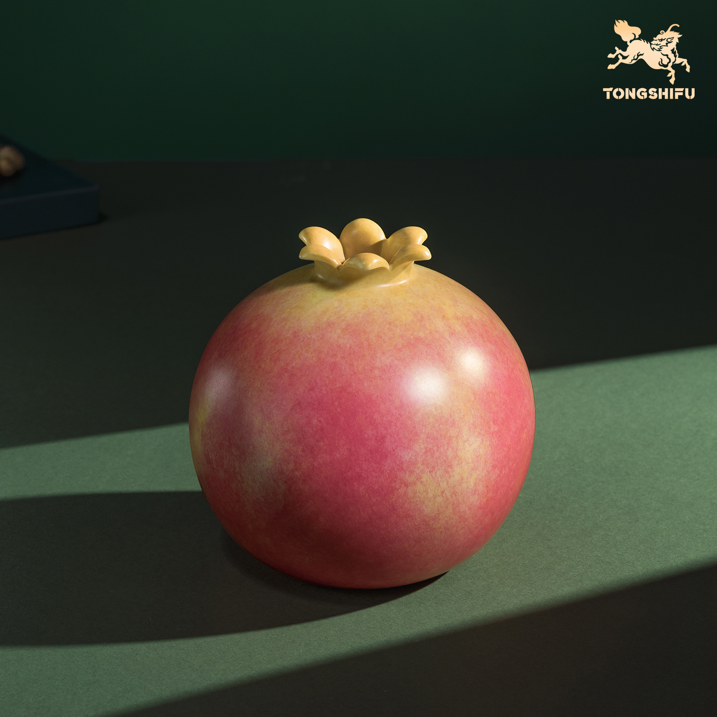 铜师傅《石榴花瓶》摆件