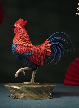 铜师傅《大鸡大利》摆件