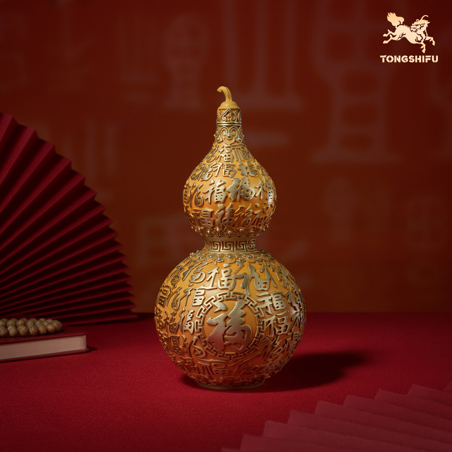 铜师傅《百福葫芦》客厅桌面铜摆件 家居装饰工艺品 新年礼物,家居饰品,装饰摆件,淘宝优惠券,粉丝福利购,淘宝优惠卷