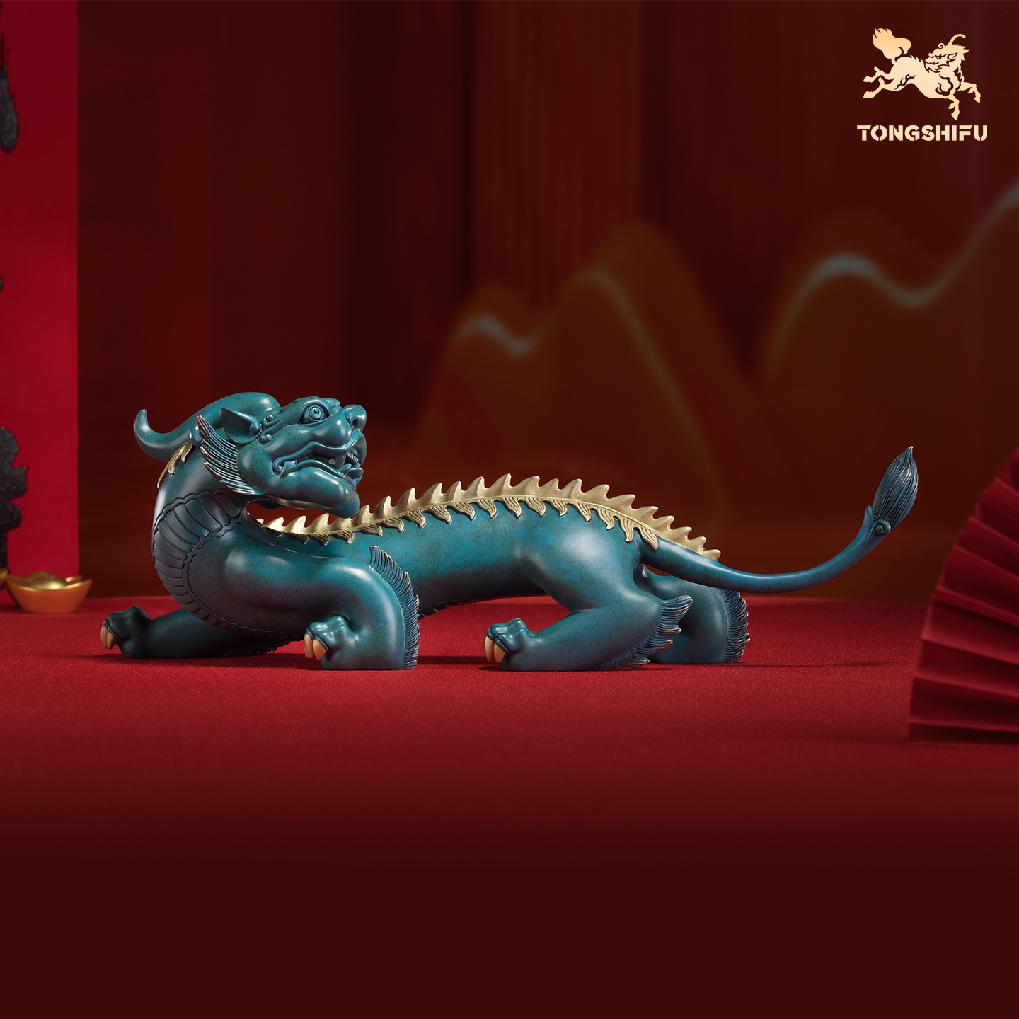 铜师傅《四方来财》铜摆件