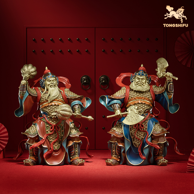 铜师傅全铜摆件《吉祥门神》