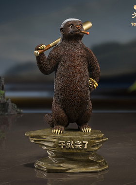 铜师傅《干就完了》客厅桌面铜摆件 家居装饰工艺品