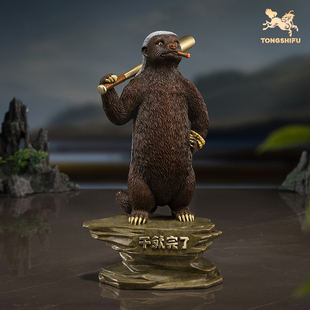 家居装 客厅桌面铜摆件 饰工艺品 干就完了 铜师傅