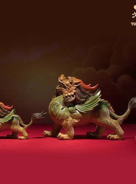 铜师傅《金背貔貅》客厅桌面铜摆件 家居装饰工艺品