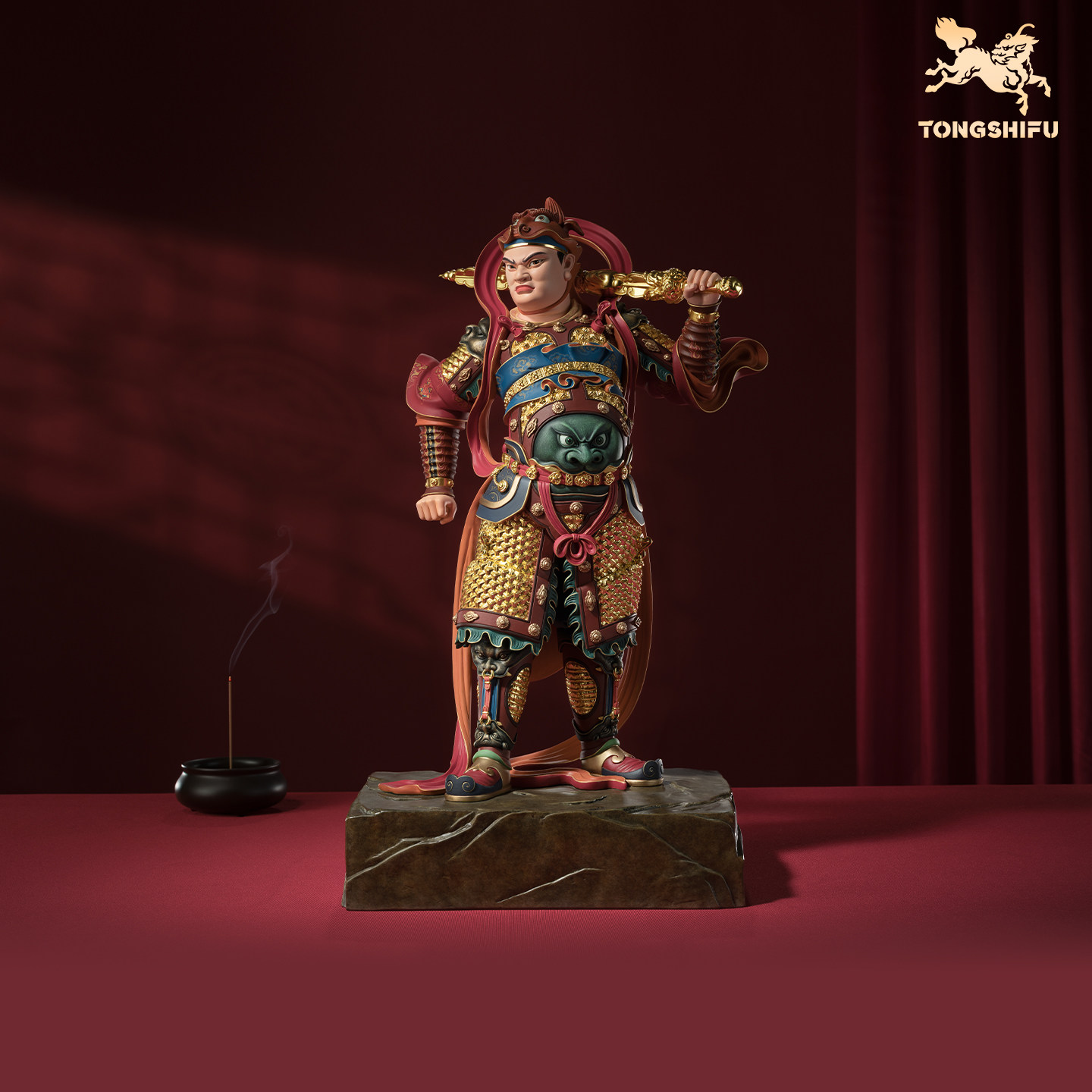 铜师傅《双林寺韦陀》客厅桌面菩萨铜摆件 家居装饰工艺品,家居饰品,桌面摆件,淘宝优惠券,粉丝福利购,淘宝优惠卷