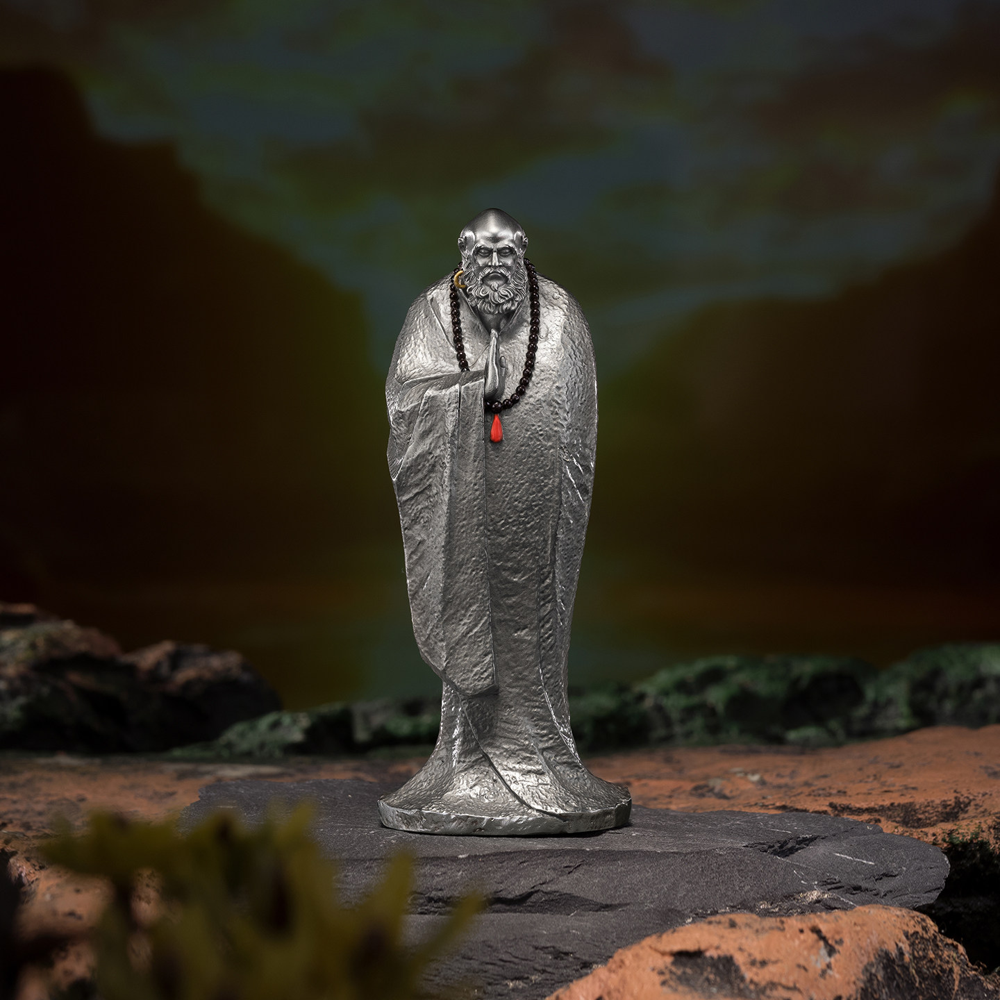 铜师傅《达摩祖师》客厅桌面白铜禅意摆件 家居装饰工艺品,家居饰品,桌面摆件,淘宝优惠券,粉丝福利购,淘宝优惠卷