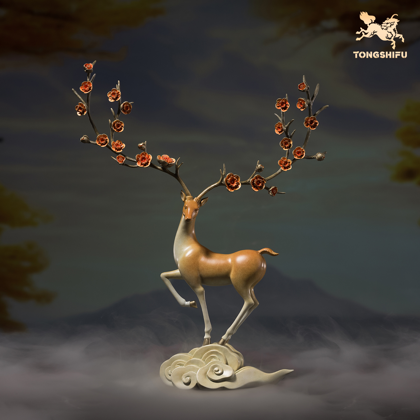 铜师傅《一路繁花》摆件