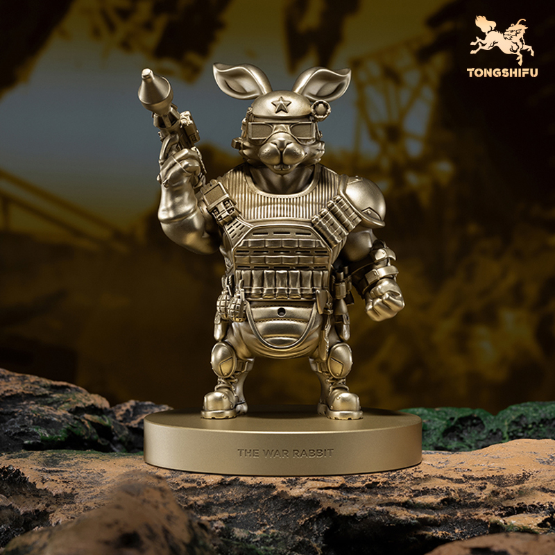 铜师傅全铜礼品摆件《战斗兔》