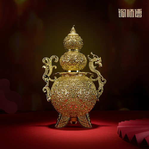 铜师傅《龙凤呈祥》摆件
