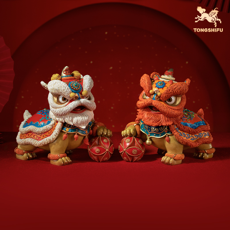 铜师傅铜摆件《狮舞祥瑞》