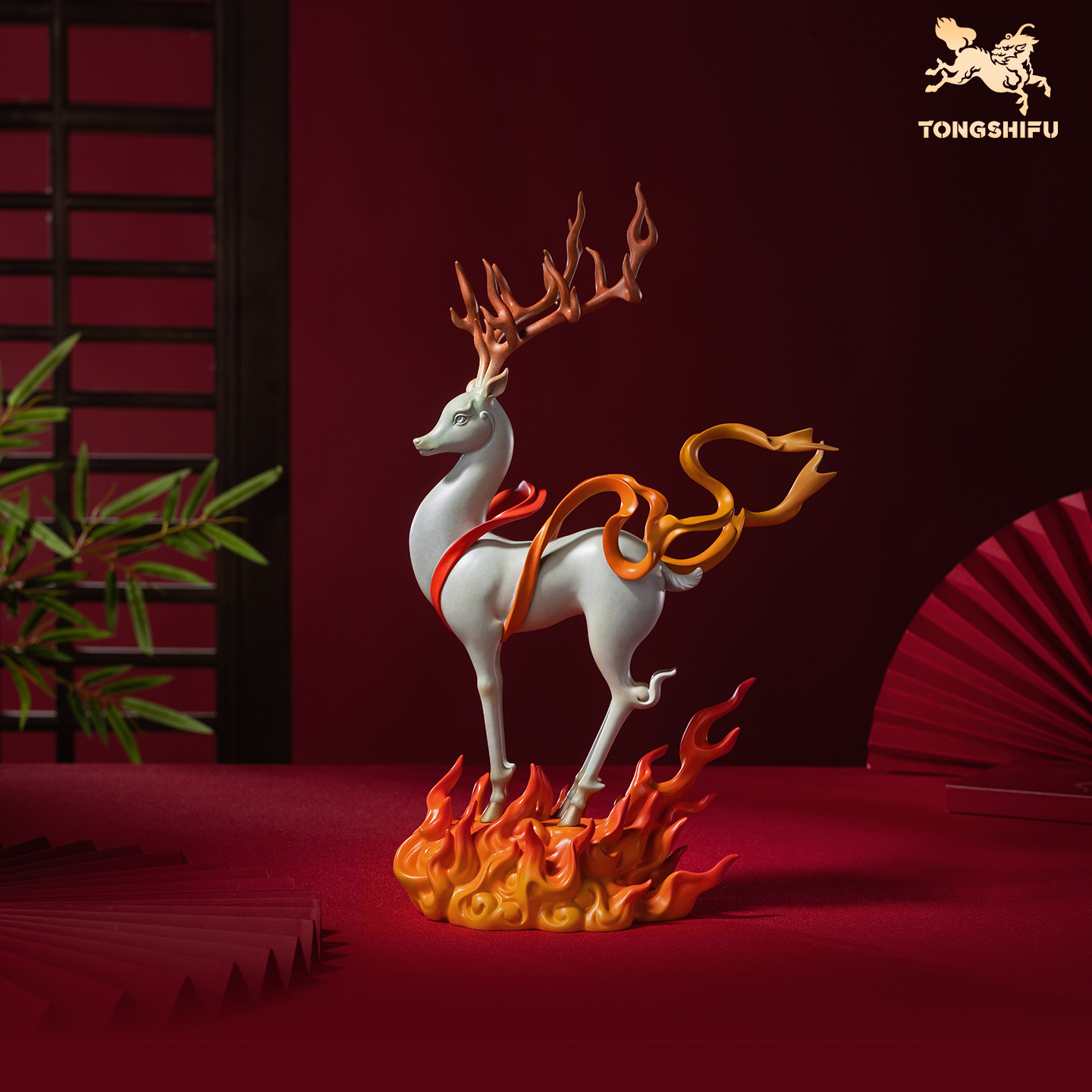 铜师傅《一路红火》客厅桌面铜鹿摆件 家居装饰工艺品摆件礼物,家居饰品,桌面摆件,淘宝优惠券,粉丝福利购,淘宝优惠卷