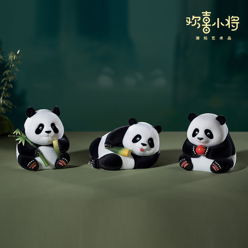 欢喜小将《熊猫宝宝》摆件