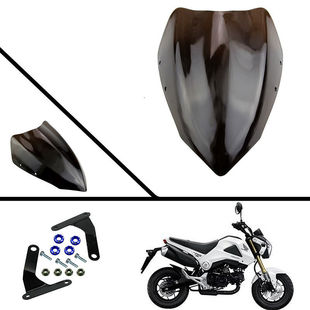 电摩M3小猴电动车摩托车前挡风玻璃M5猴子MSX望江公仔改装前挡板