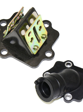 适用风帆XH90两冲程JOG 50进气管QJ50QT-5簧片阀化油器接口进气阀