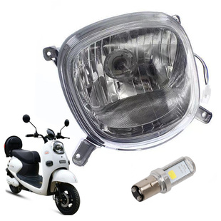 适用小刀电动车老百姓晶金龟王大灯总成爱玛LED灯具改装前车灯壳