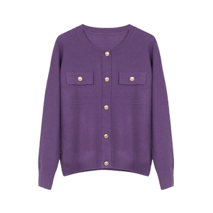 天轩商场同款秋冬女士新款毛衣原创V领设计通勤休闲百搭TIDZ898