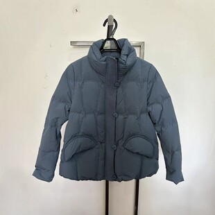 天轩商场同款冬季女羽绒服白鹅绒短款立领简约通勤TJDY256