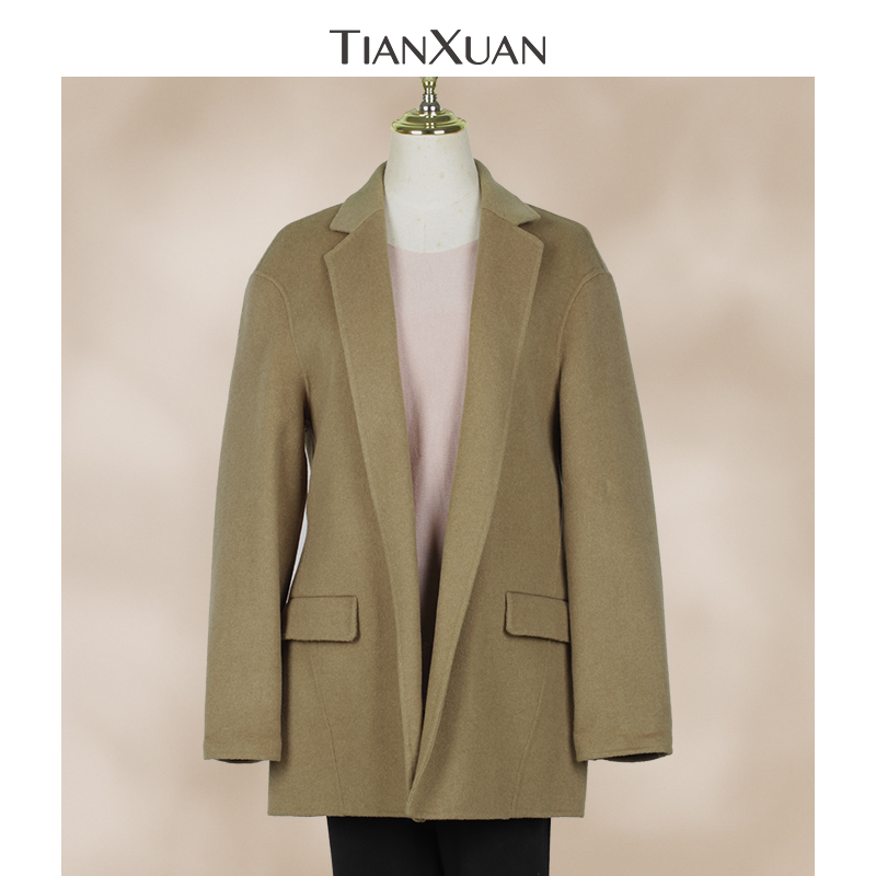 天轩新羊毛大衣时尚休闲