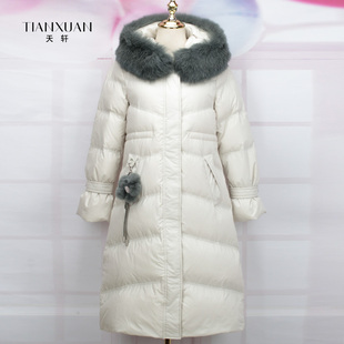 特价 天轩商场同款 加厚羽绒服保暖时尚 女士中长款 TEDY661 冬季